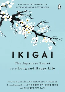 book cover for Ikigai: the Japanese Secret to a Long and Happy Life